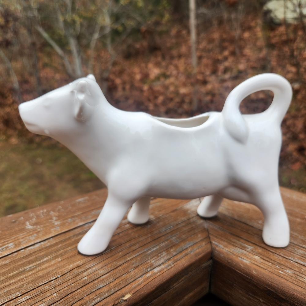 White Porcelain Cow Creamer